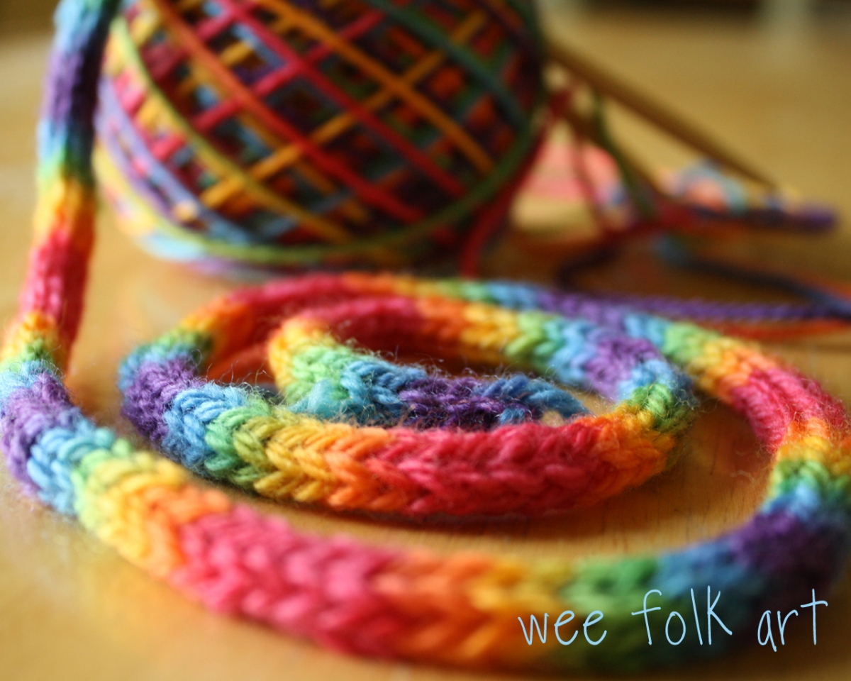 Rainbow Yarn Wallpaper Wee Folk Art