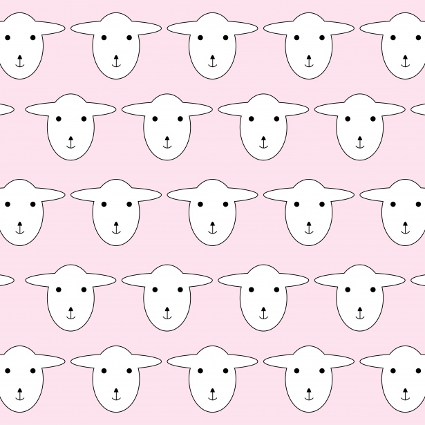 Sheep Wallpaper Pattern Pink Stock Photo Public Domain Pictures