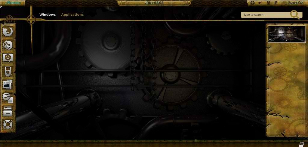 Install Old Steampunk theme on UbuntuLinux Mintany Distro Gnome