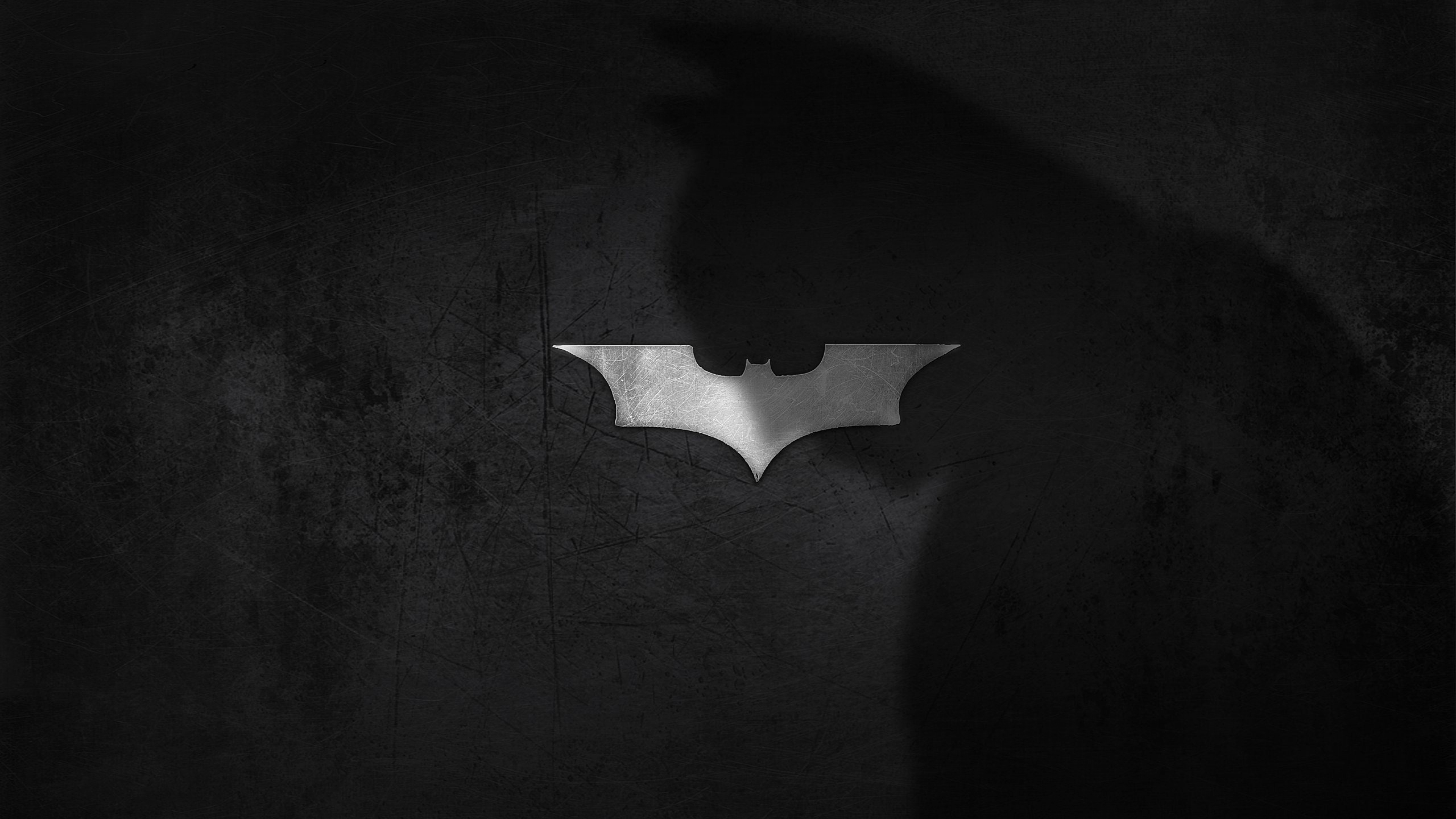 Wallpaper Shadow Logo Batman Dark Knight 4k