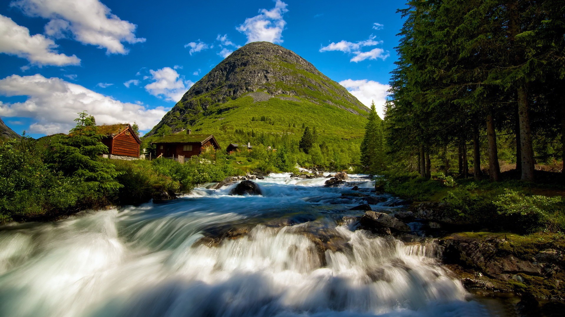 Norway Valldal European Landscape Wallpaper Full HD Desktop