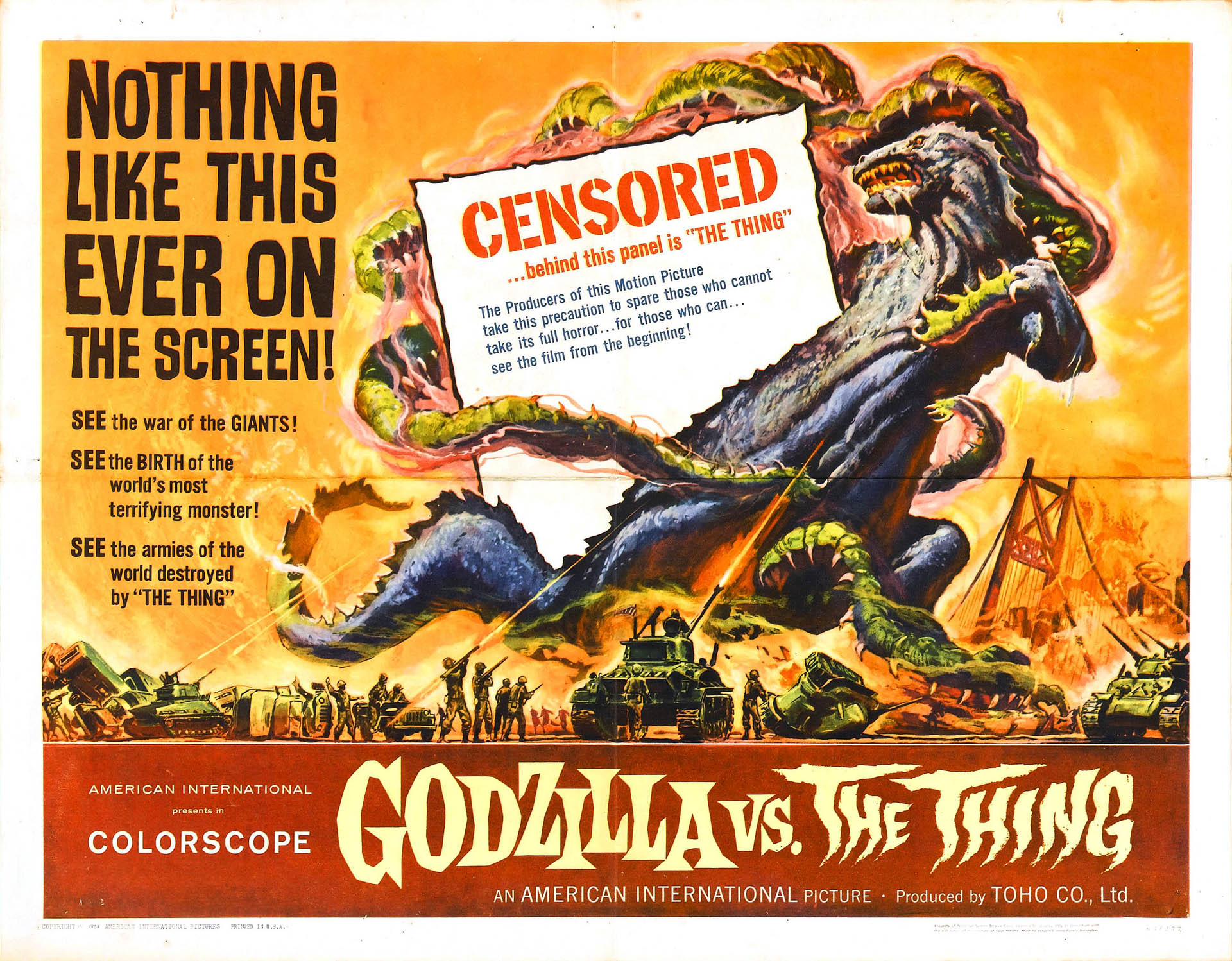 Mothra Vs Godzilla Monster B Movie Posters