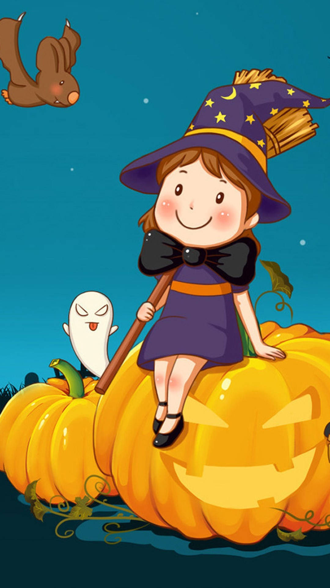 Cute Halloween Phone Wallpaper