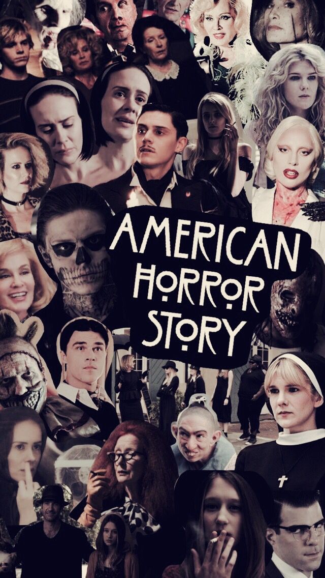 American Horror Story Collage iPhone Wallpaper
