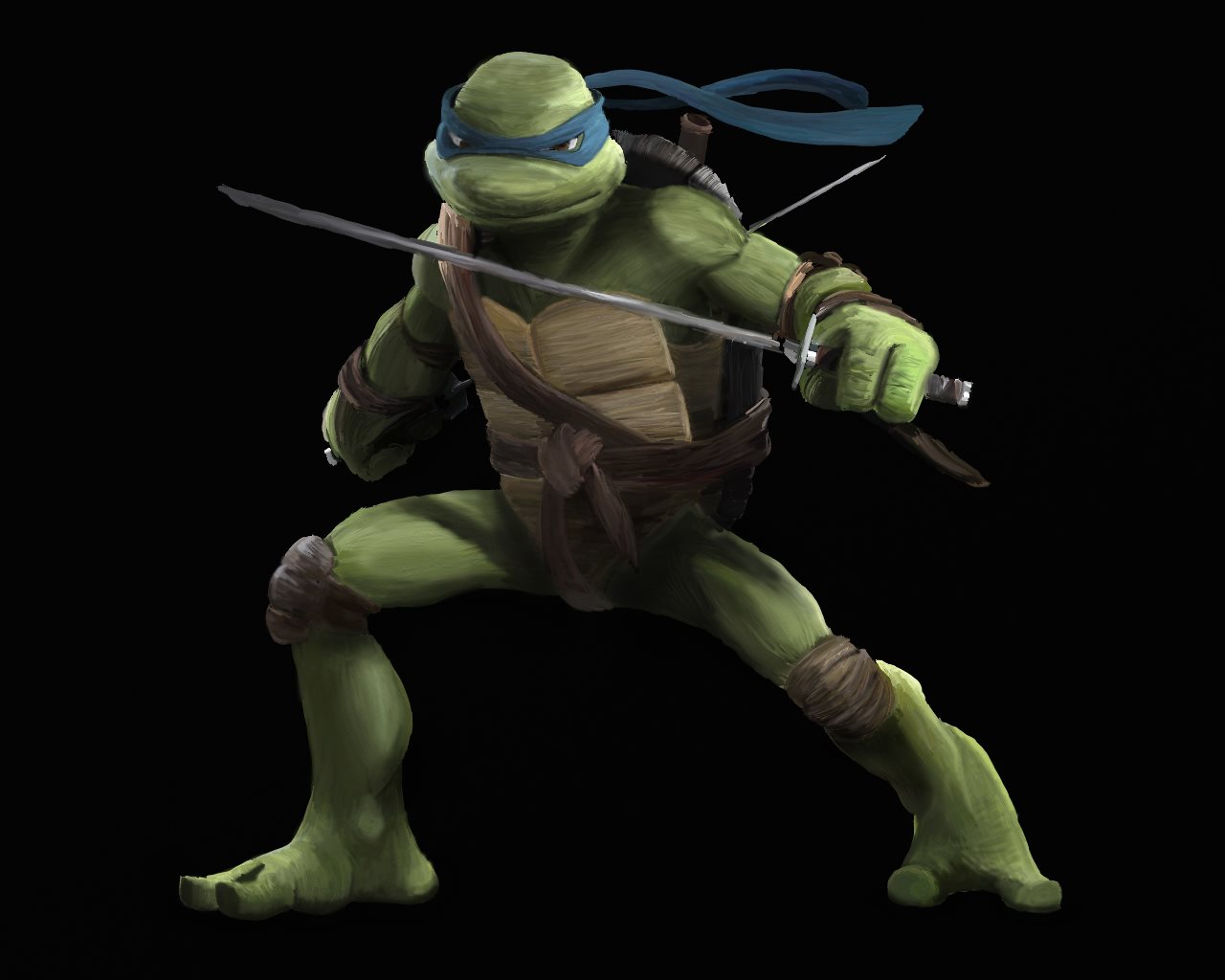Ninja Turtles Leonardo Wallpaper Tmnt Digital Painting