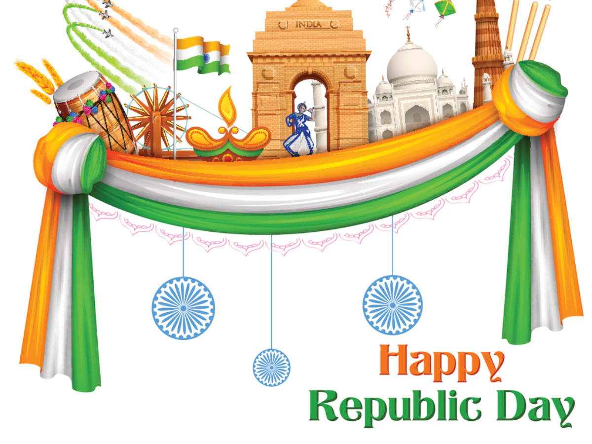 India Republic Day Parade Flag Hoisting Time Celebration