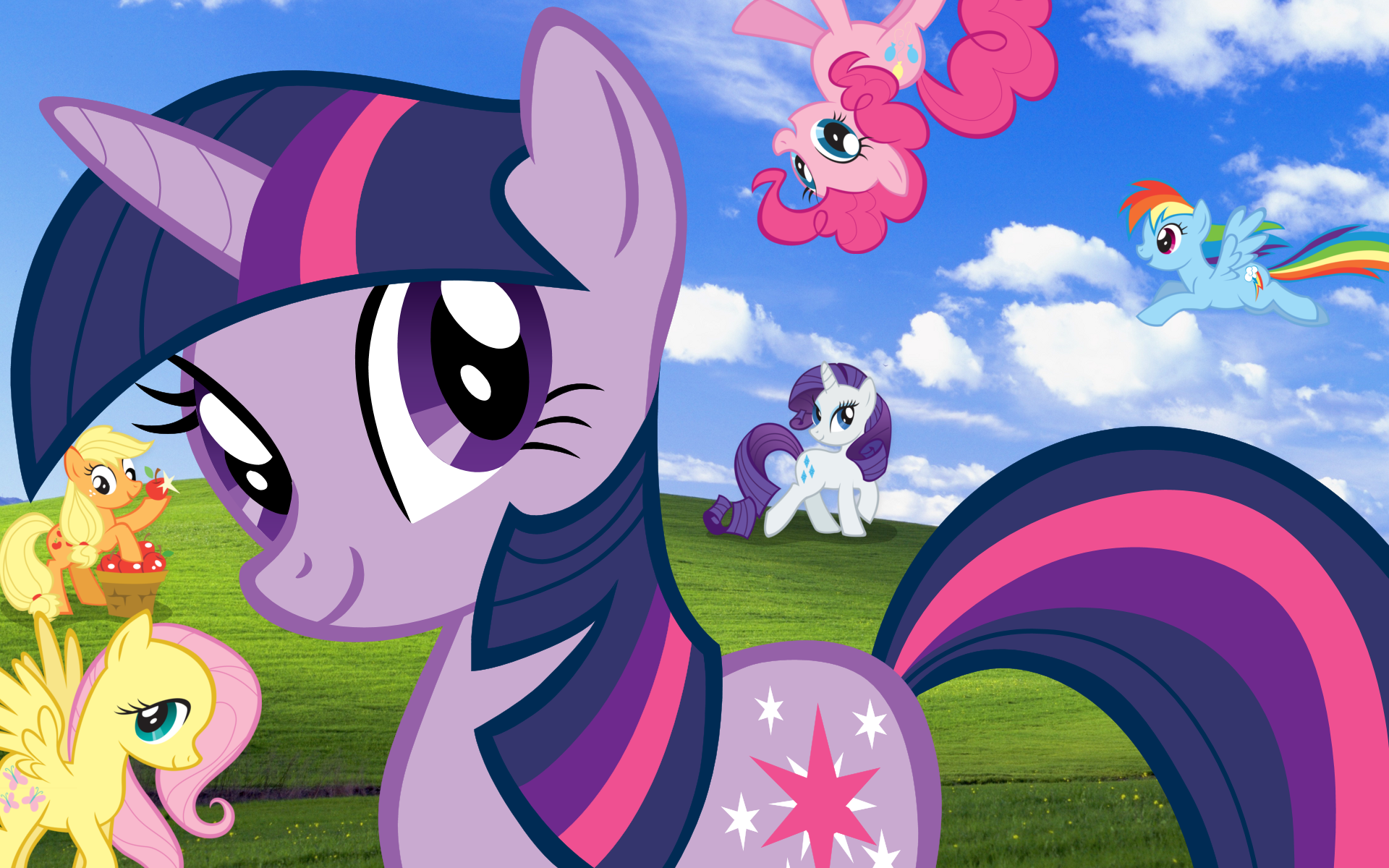 Bliss Windows Xp My Little Pony Ponies Twilight HD Wallpaper