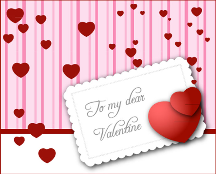 Love Card Vector for Valentines Day Bing Gallery