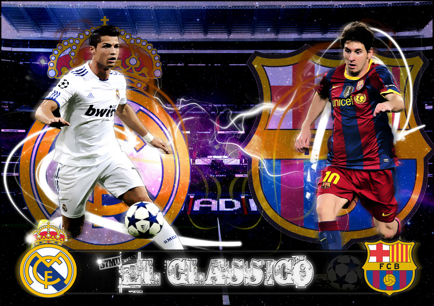 Lionel Messi Vs Ronaldo El Clasico Wallpaper