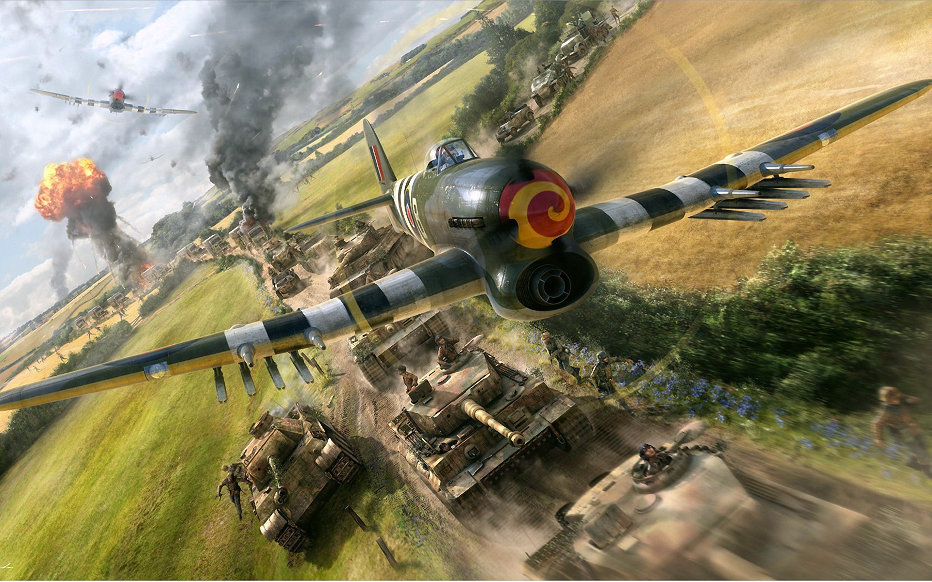 Planes And Tanks Wallpaper Image Pictures Photos