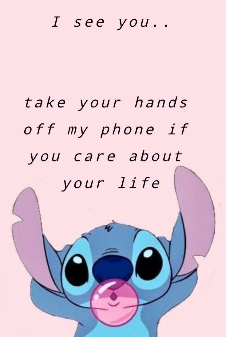 Stitch iPhone Wallpaper Quotes Funny Phone