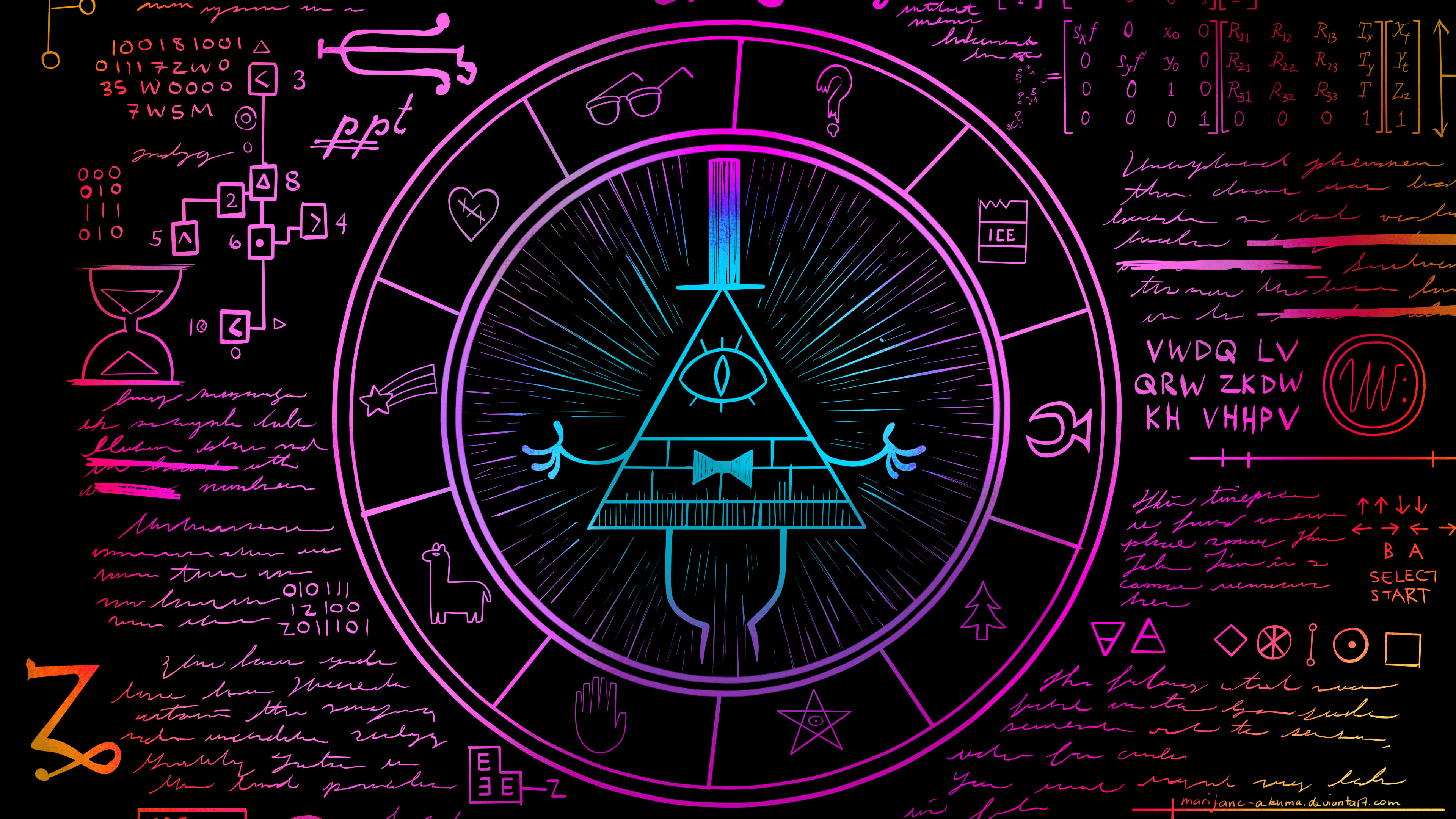 Bill Cipher Wheel Part By Marijane Akuma