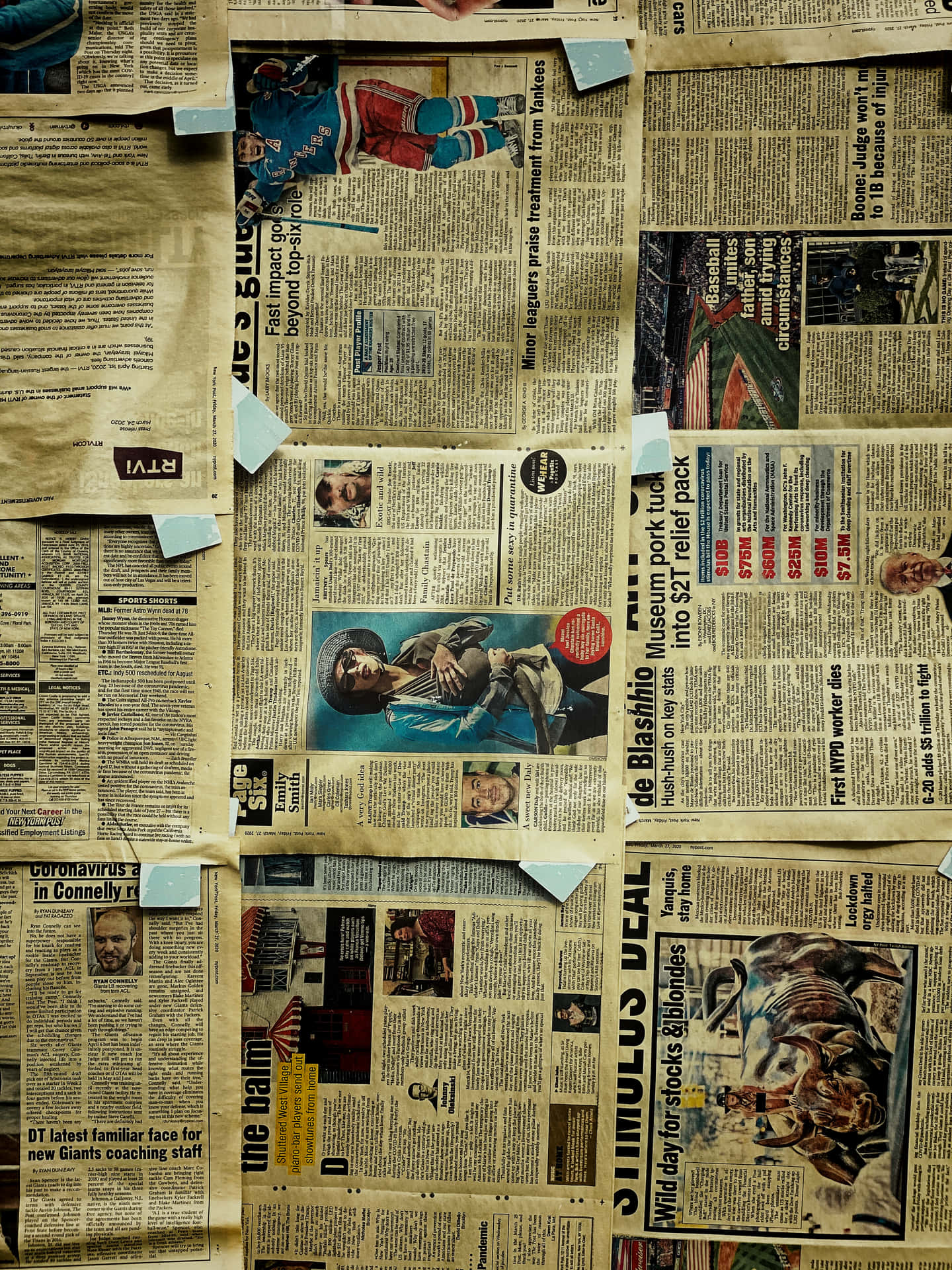 Vintage Newspaper Wallpaper