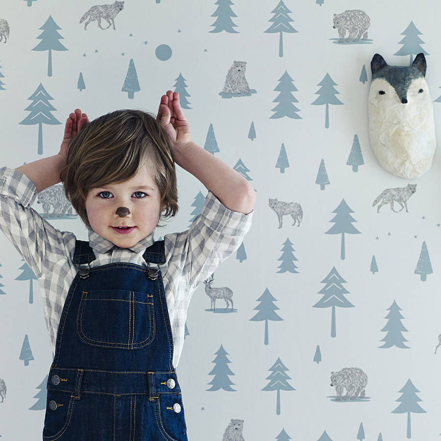 Into The Wild Nursery Wallpaper By Nubie Modern Kids Boutique