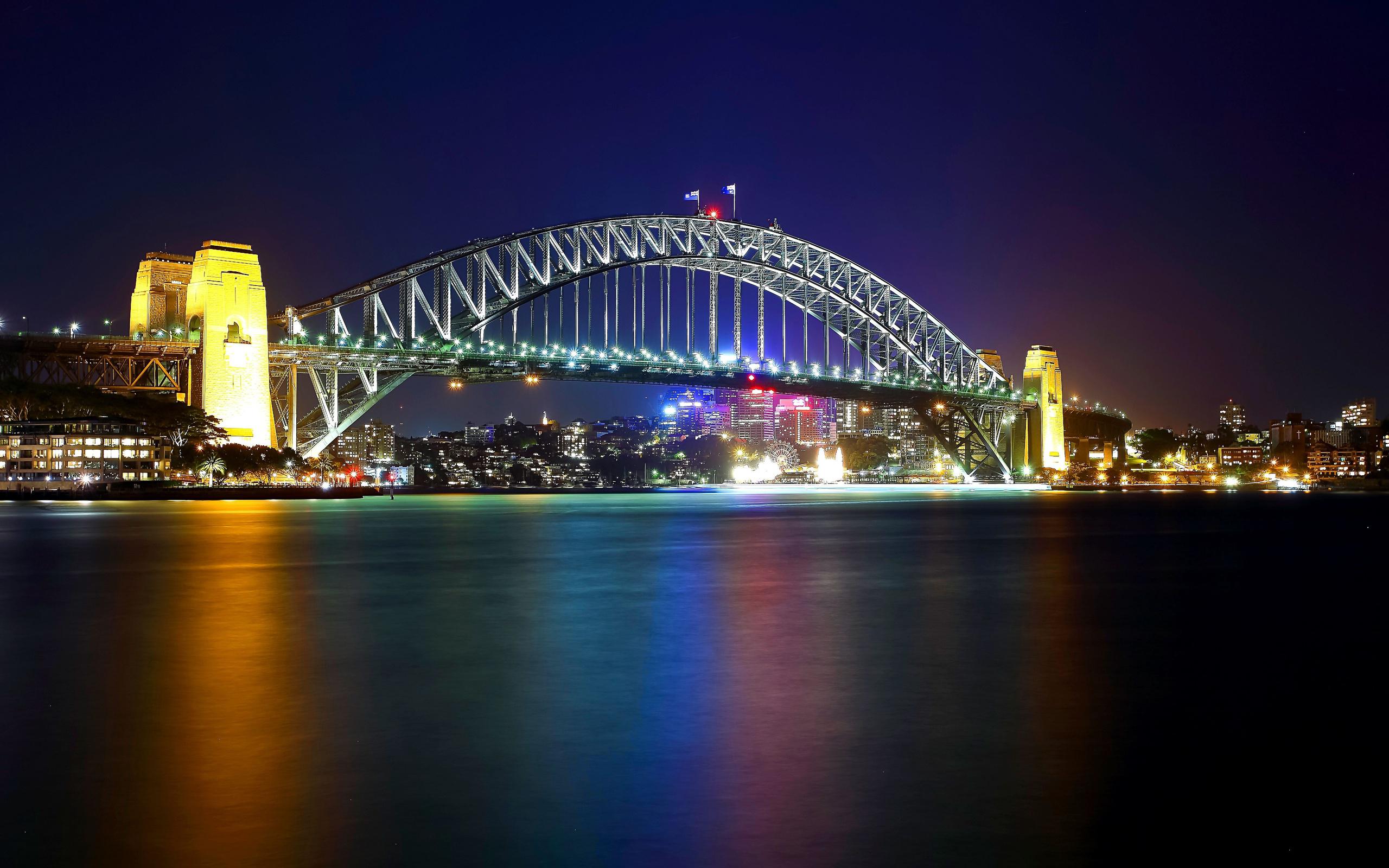Sydney Harbour Bridge Australia Wide HD Wallpaper