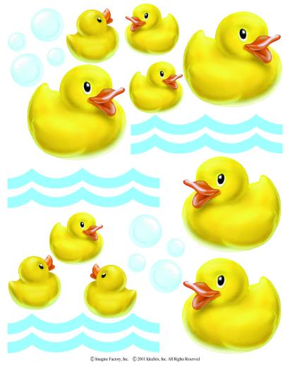 Rubber Duck Wallpaper Ducky Cutouts