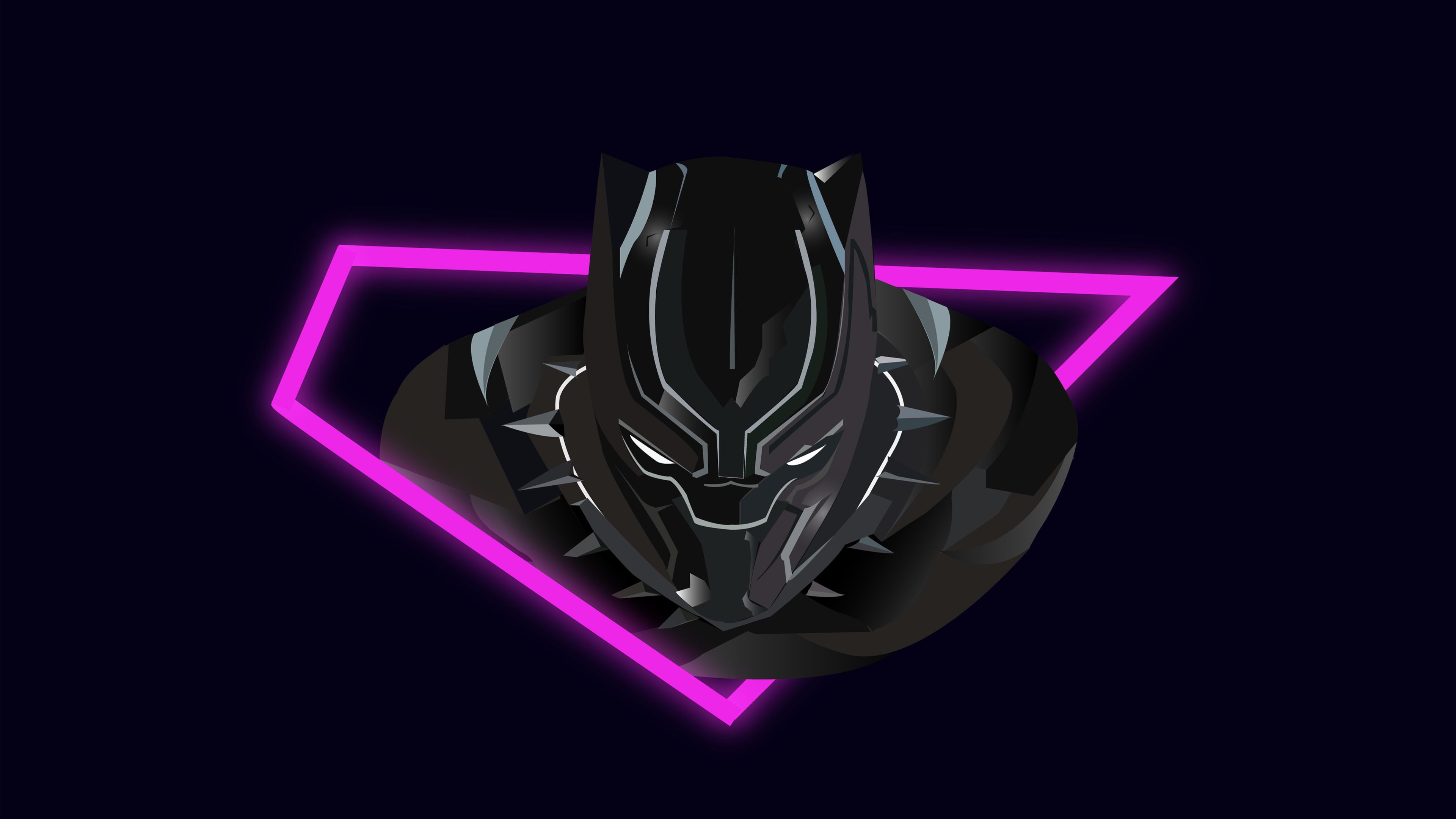 Black Panther Vector Art 4k Superheroes Wallpaper HD