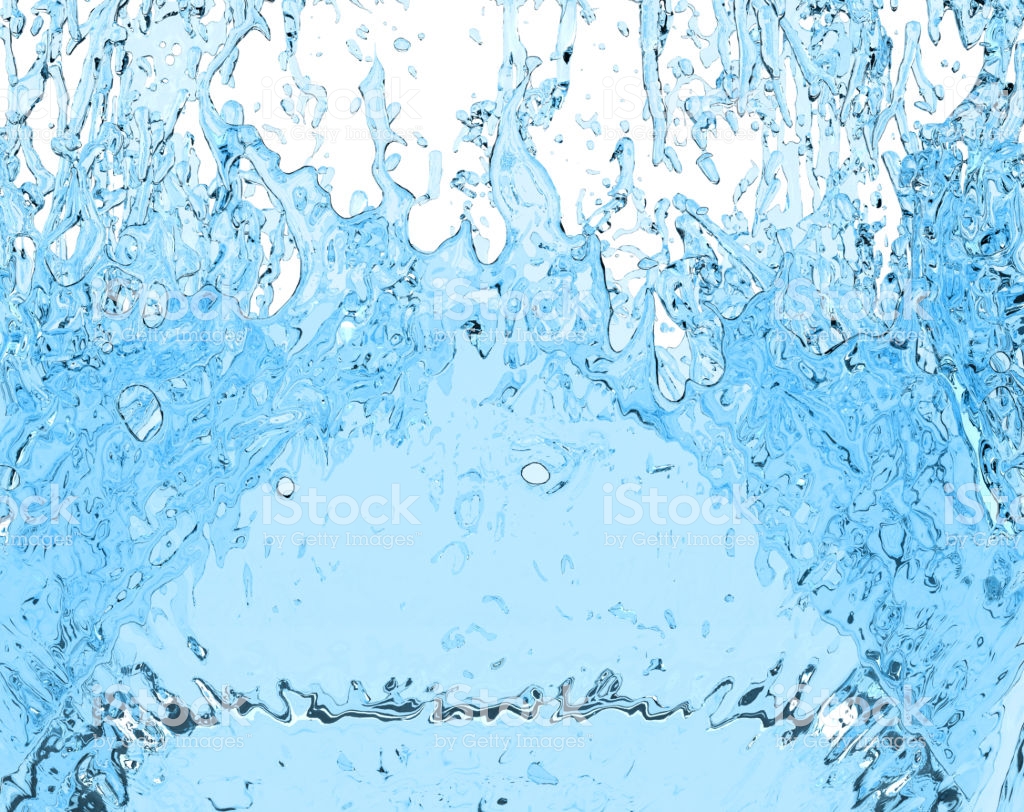 Drink Water Splash 3d Illustration Liquid On White Background