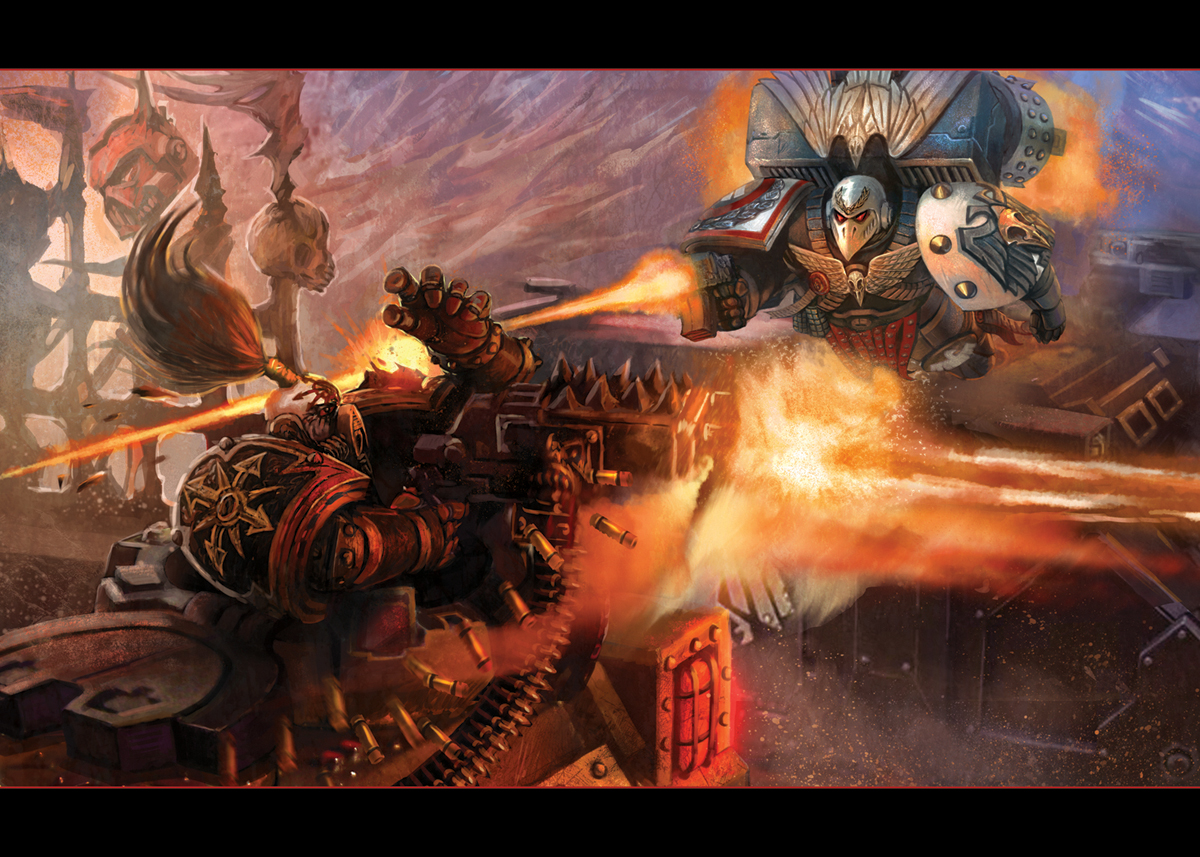 Raven Guard Vs Chaos Warhammer 40k Deathwatch By Jubjubjedi On