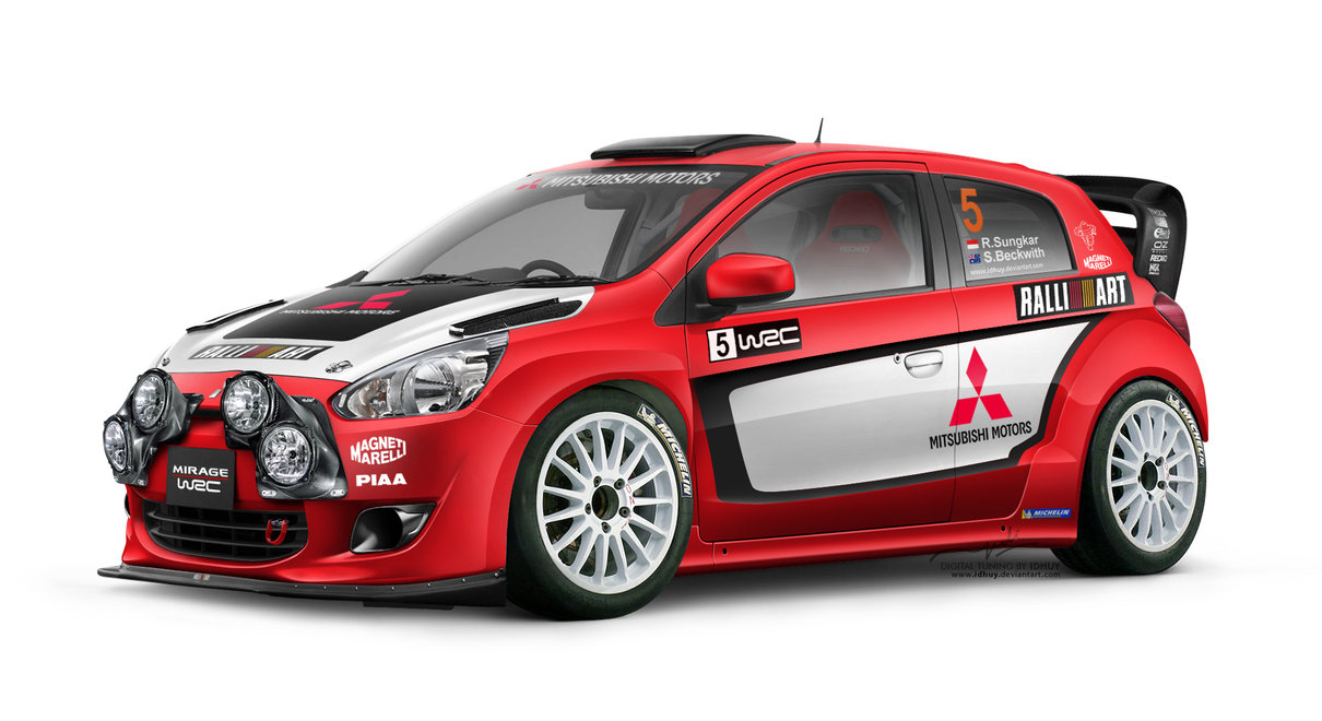 Mitsubishi Mirage Wrc Ralliart By Idhuy Full HD Wallpaper For
