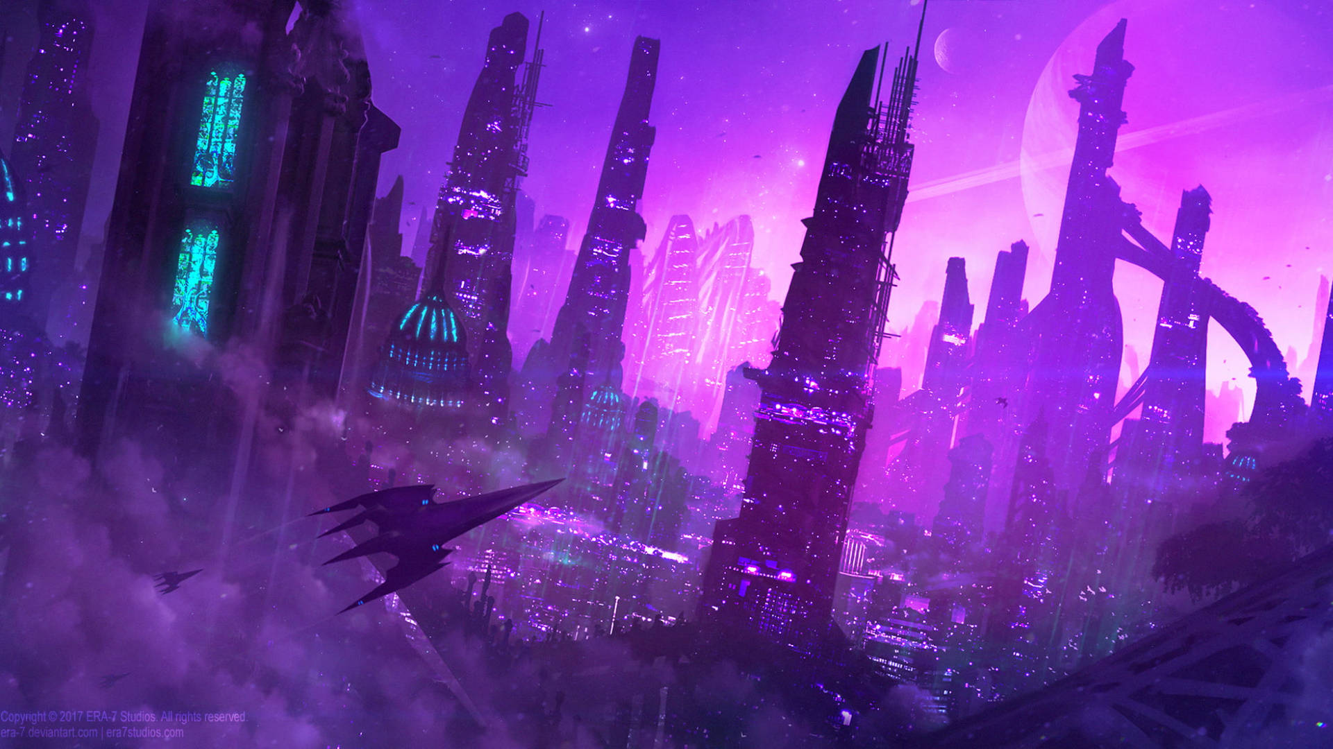 Neon Purple Wallpaper