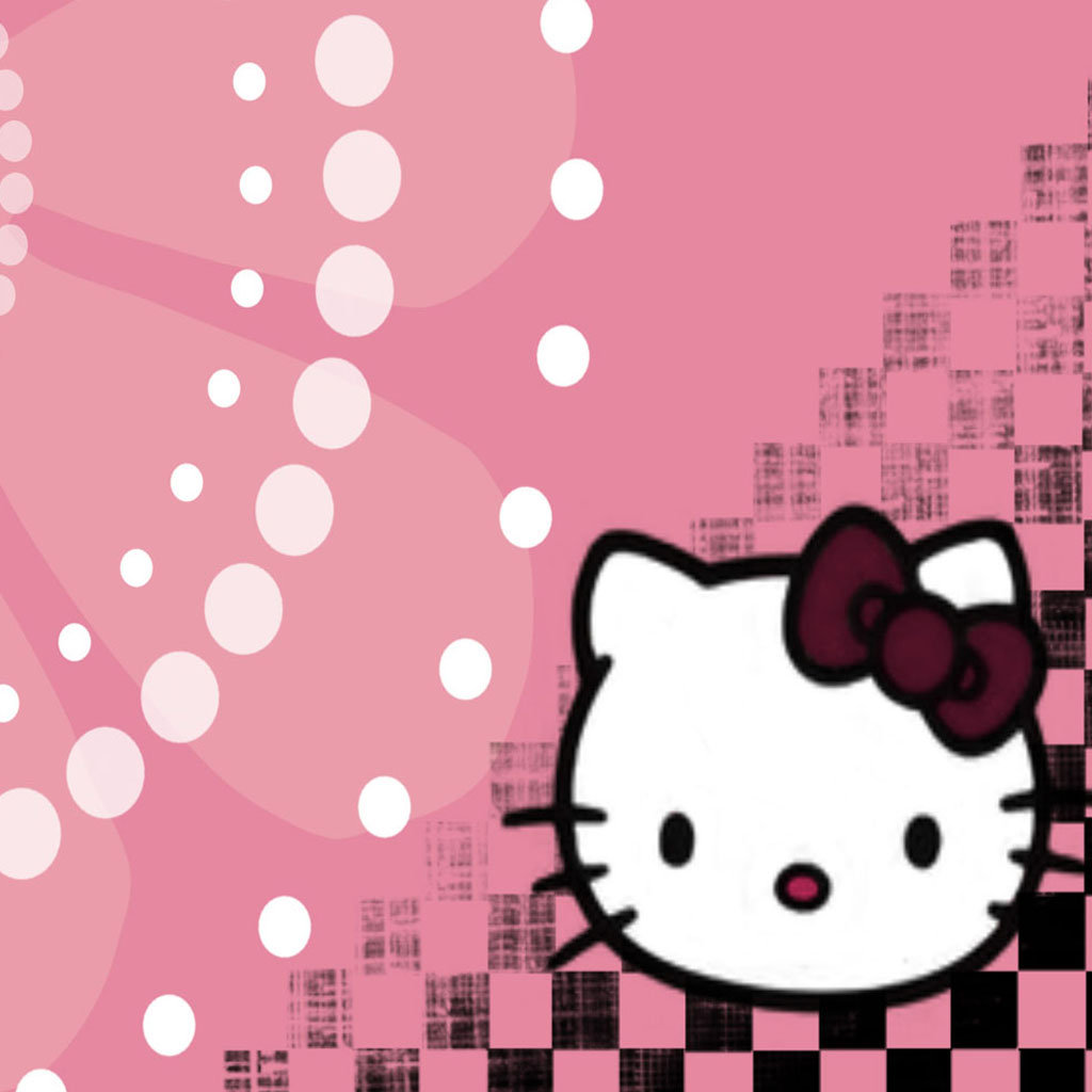 Hello Kitty Pink iPad Wallpaper iPhone Fan Site