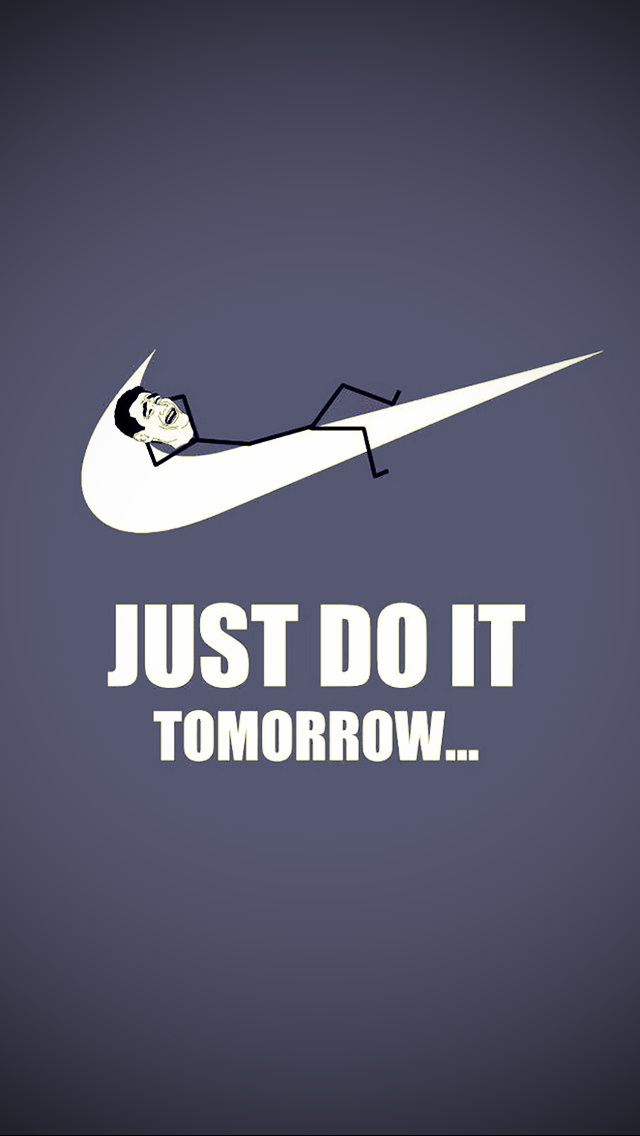 Just Do It Tomorrow Nike iPhone 6 plus iPhone6SWallpaperhdcom
