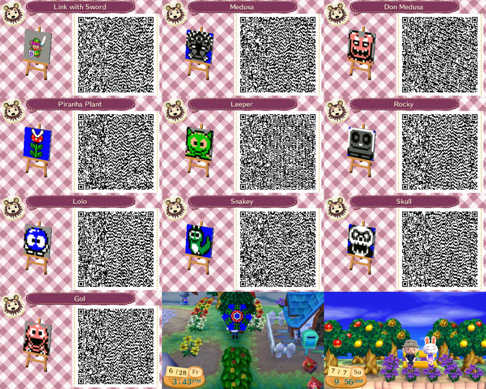 Ever After High Animal Crossing QR Codes