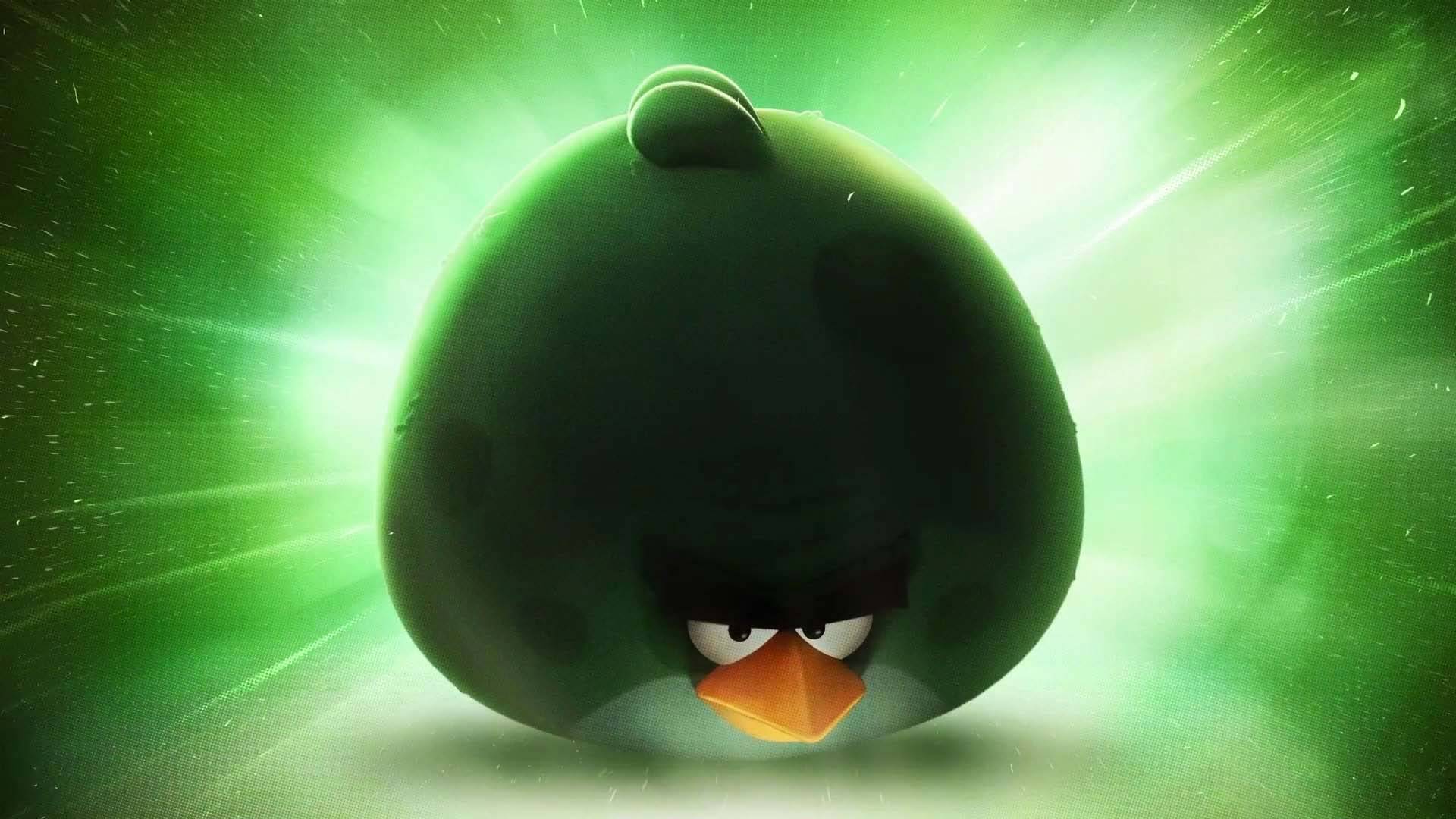 GREEN angry bird   Angry Birds Wallpaper