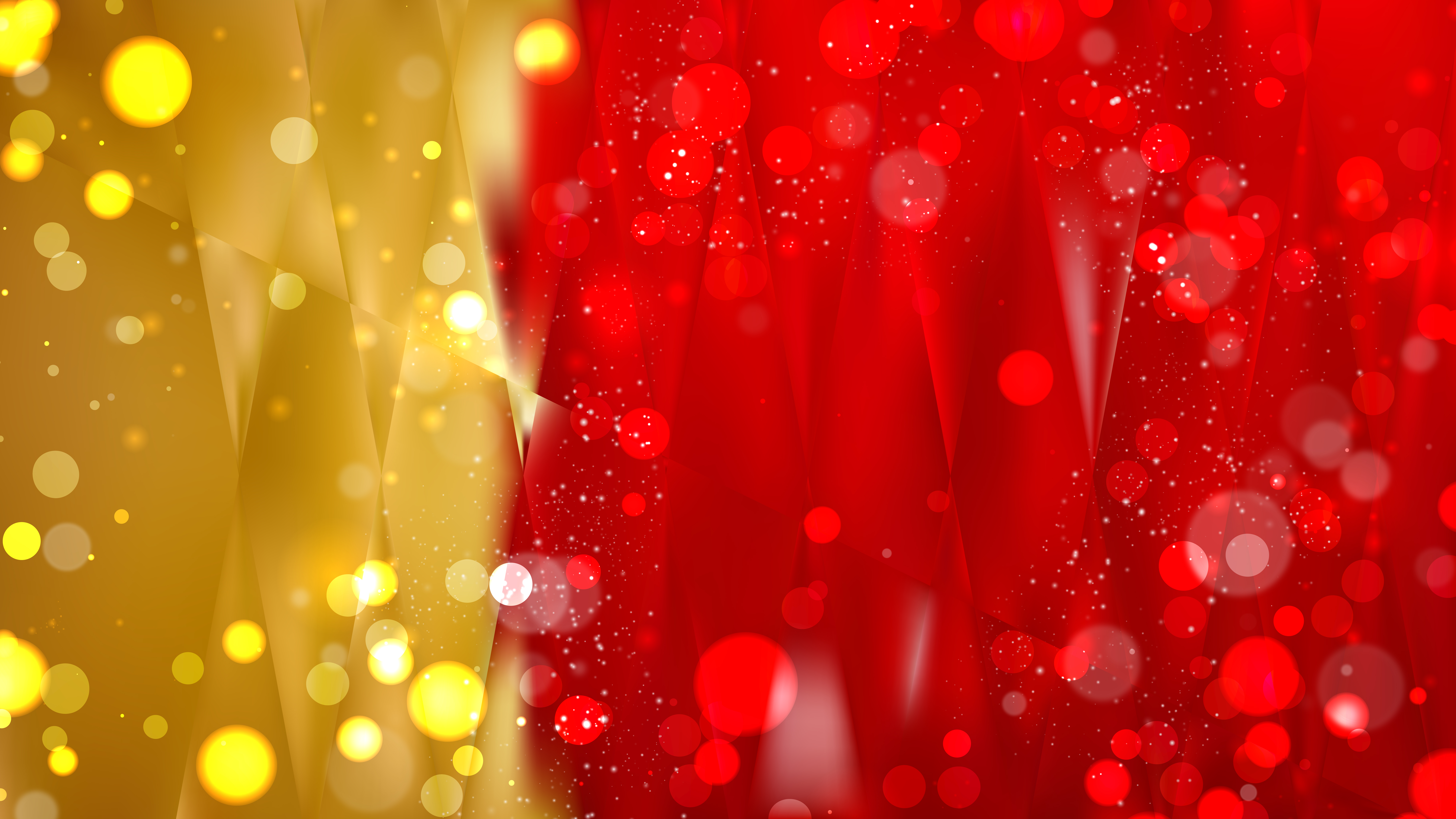 Abstract Red And Gold Defocused Background Image