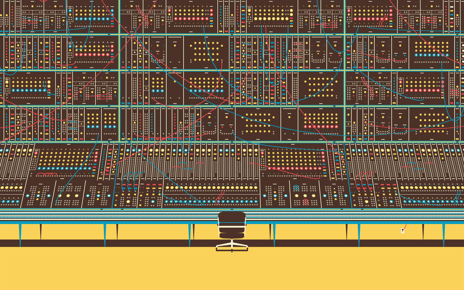 Moog Wallpaper Synthesizer Electronic