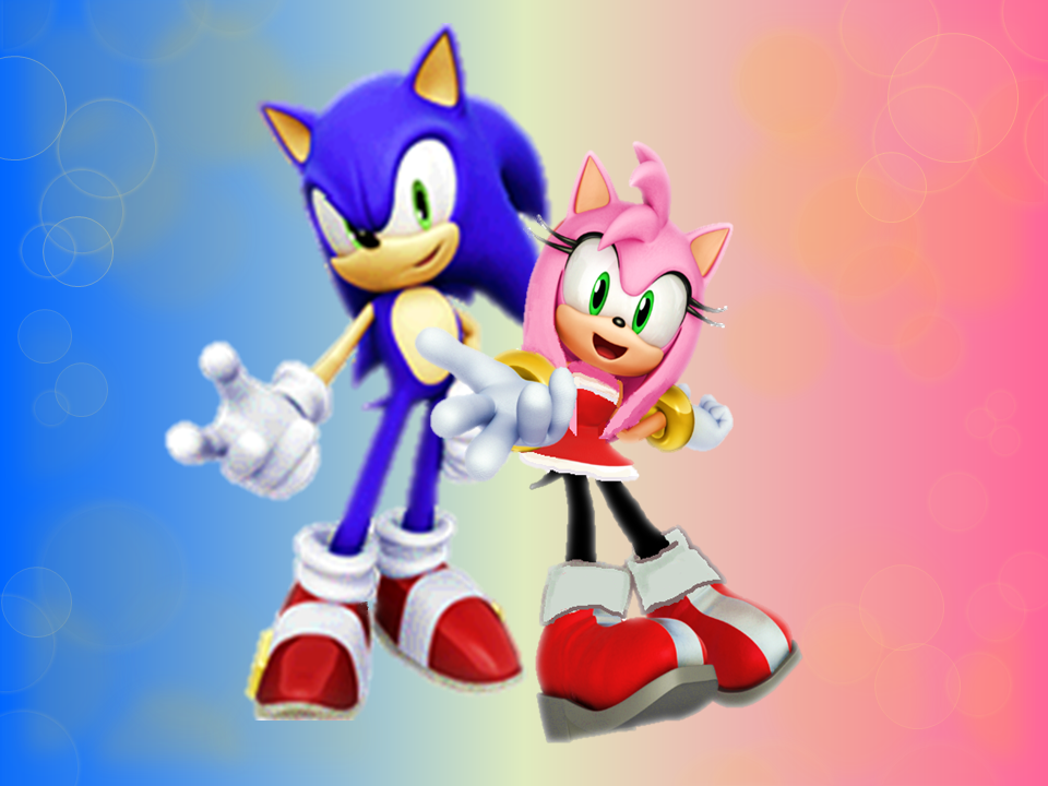 Sonic And Amy Summer Lovely Wallpaper By