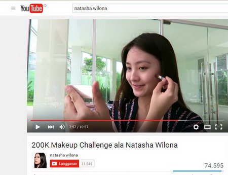 Natasha Wilona Jadi Beauty Vlogger