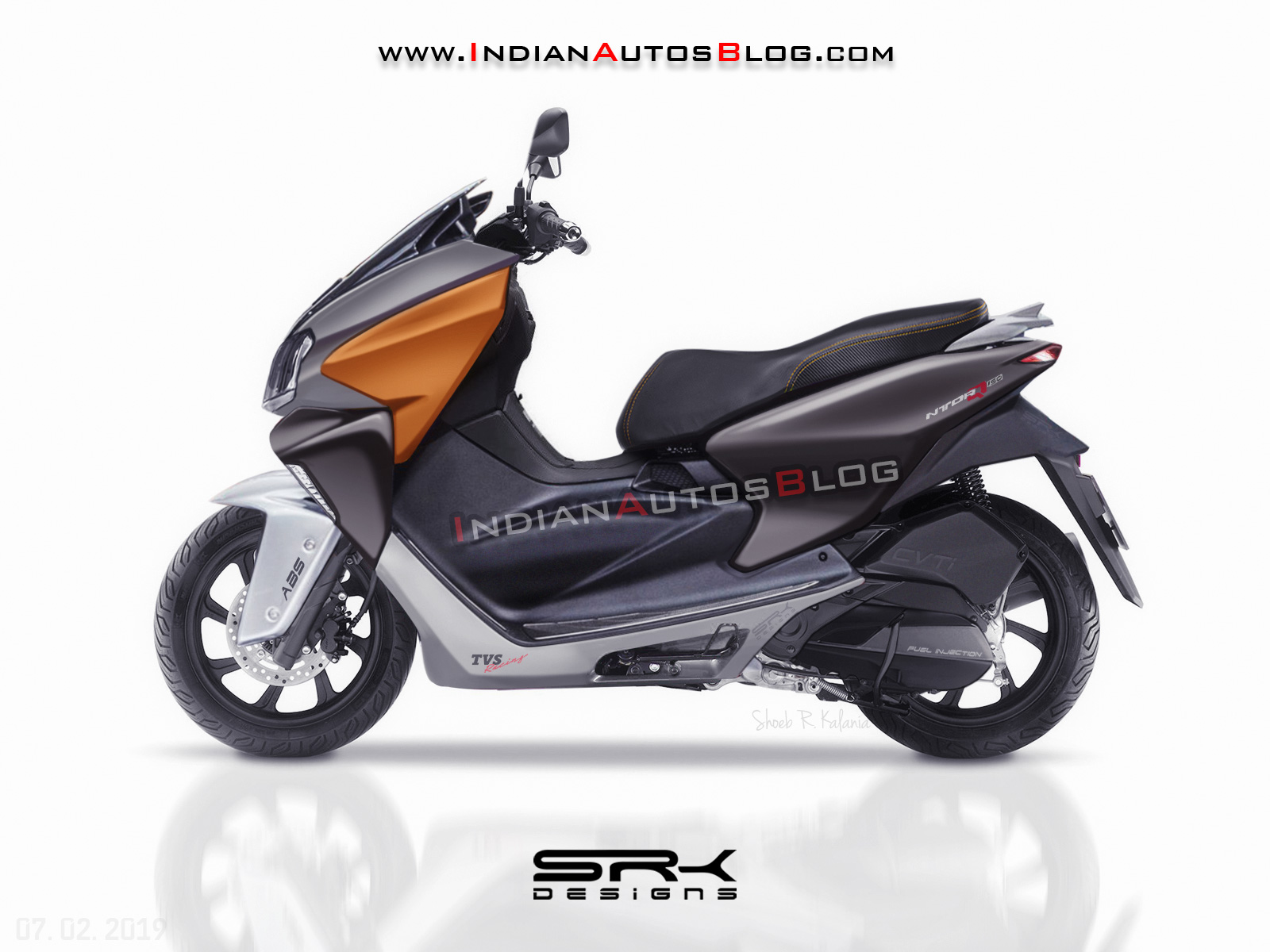 Tvs Ntorq Maxi Scooter Render Features Specs Expectation