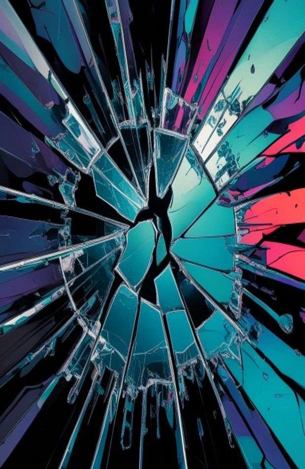 3d Broken Screen Wallpaper