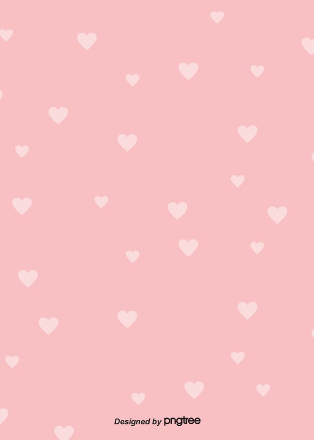 Pink Simple Heart Background Design