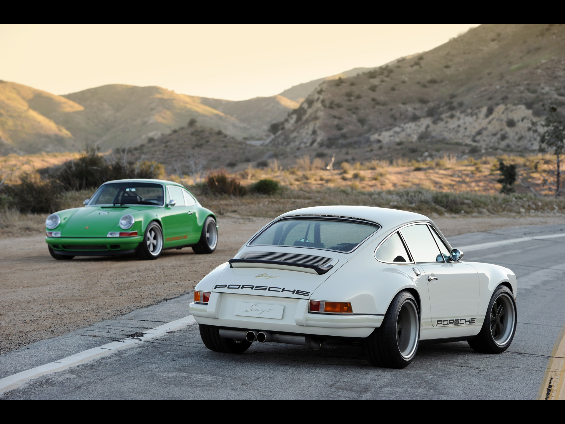 Singer Porsche 911 White Duo   Cars Wallpapers Best HD Wallpapers 1920x1440