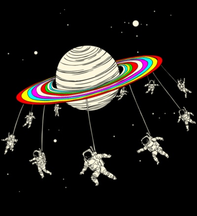 Astronauts And Psychedelic Space Image I Like