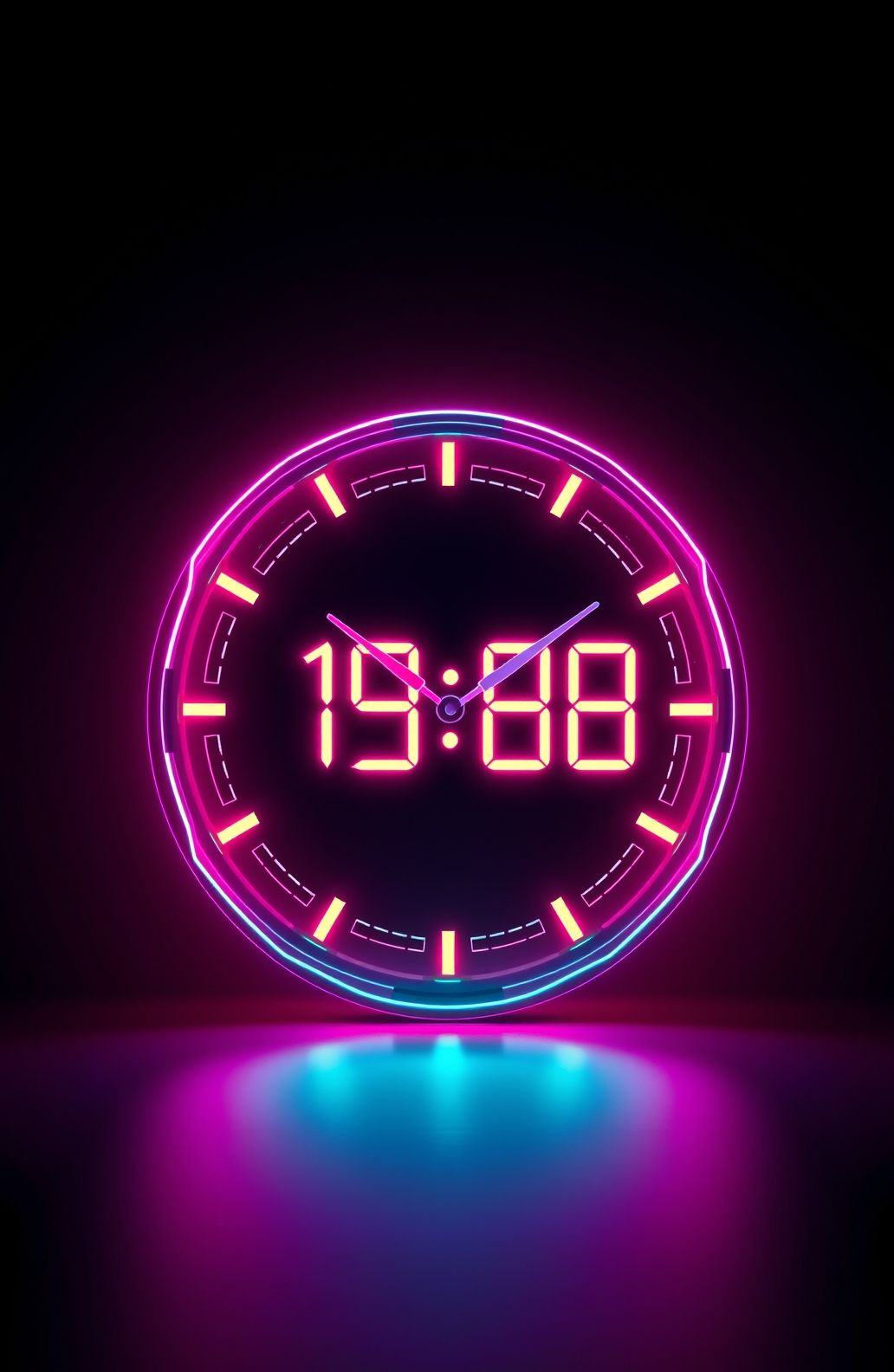 Digital Clock Wallpaper
