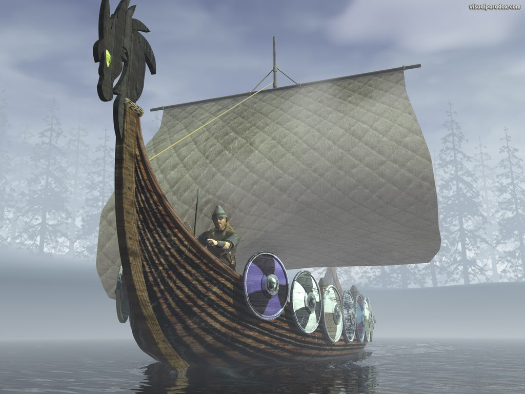 Viking Ship Wallpaper Desktop Background