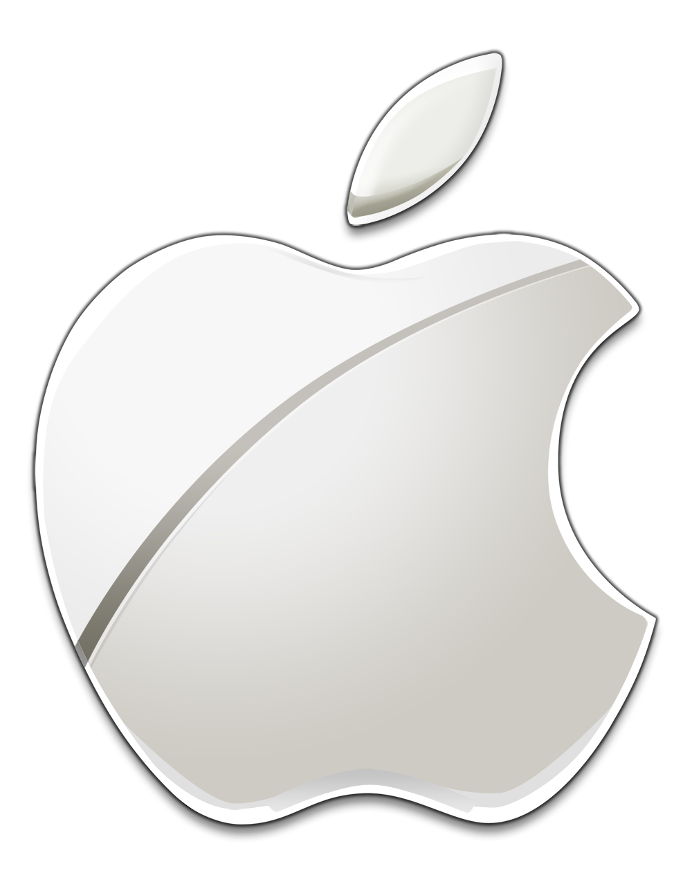 White Apple Logo Wallpaper HD Background Desktop