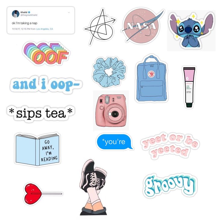 Aesthetic Stickers Wallpaper