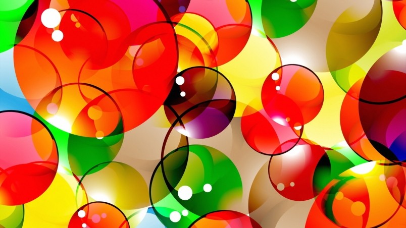 Abstract Colorful Bubbles HD Wallpaper Wallpaperfx