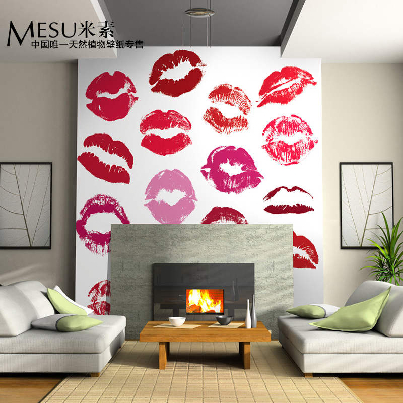 Red Font B Lips Wall Wallpaper Romance Tv Jpg
