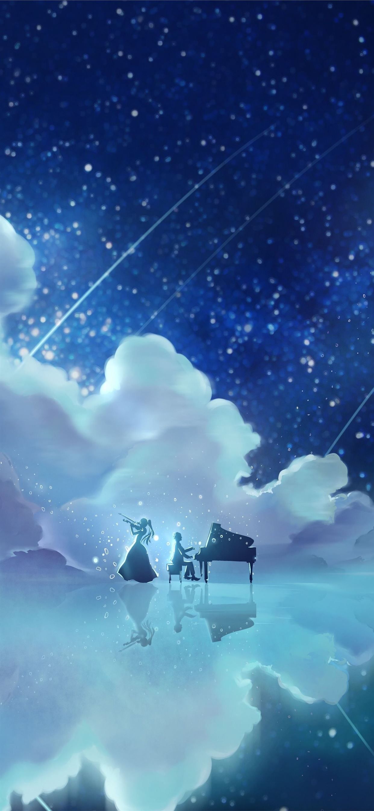 Light Blue Anime Wallpaper
