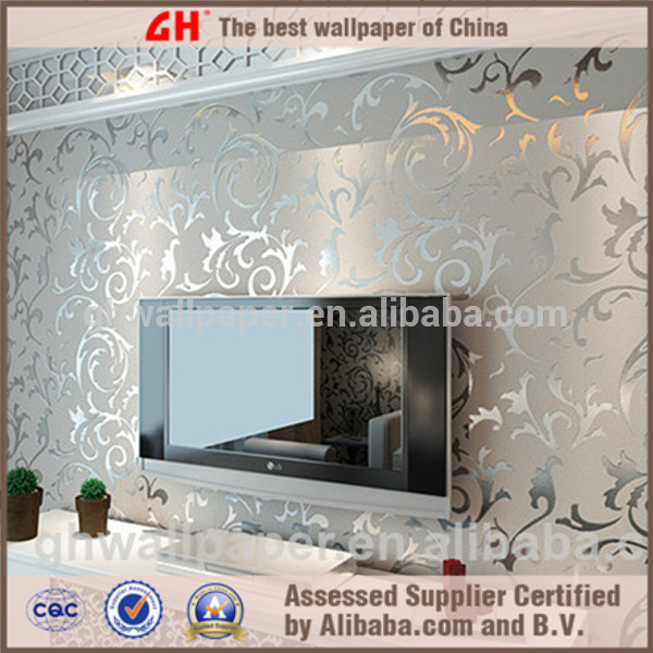  wall paper design home decor 3d wallpapers silver metallic wallpaper 600x600