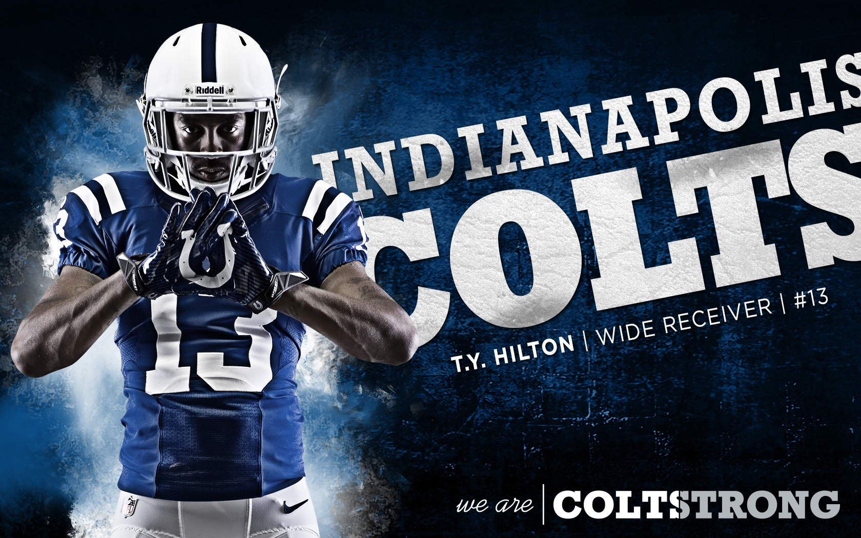 Indianapolis colts blue logo 2K wallpaper download
