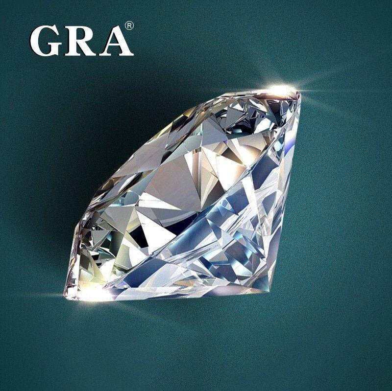 Certified Moissanite Loose Gemstones Engraved W Code GRA 100