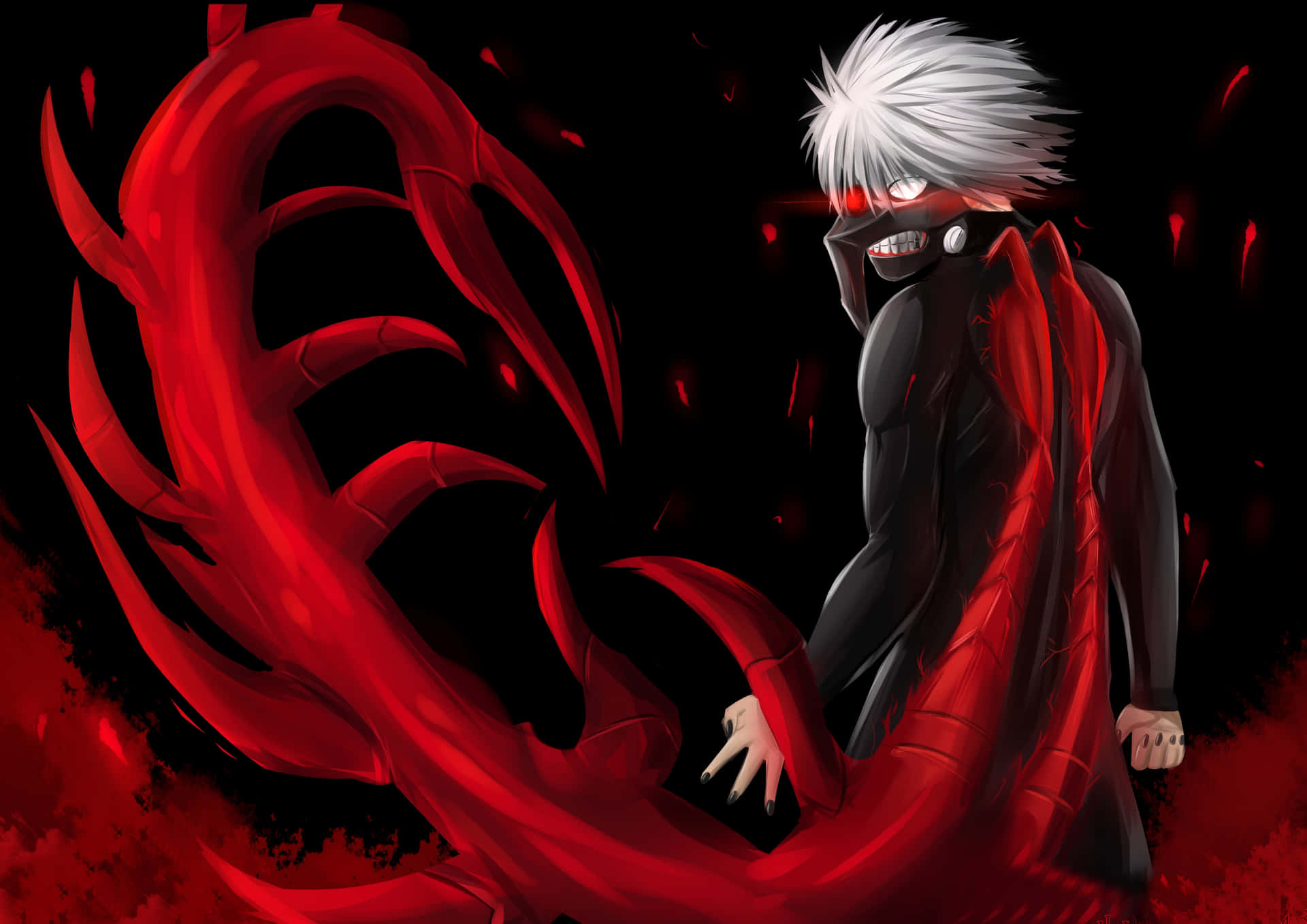 Anime Boy With Mask Wallpaper