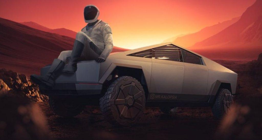 Tesla Cybertruck On Mars Elon Musk Playfully Ponders Sending A